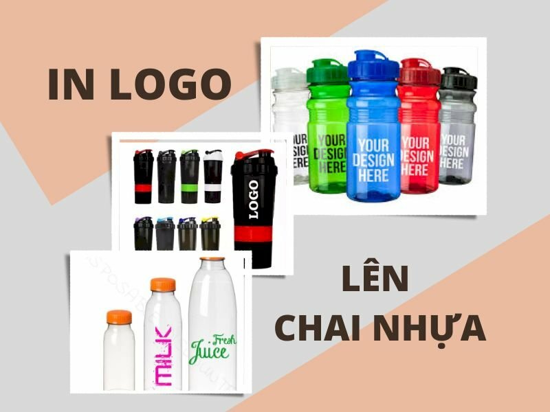 In logo lên chai nhựa theo yêu cầu, giá rẻ, đẹp tại TPHCM