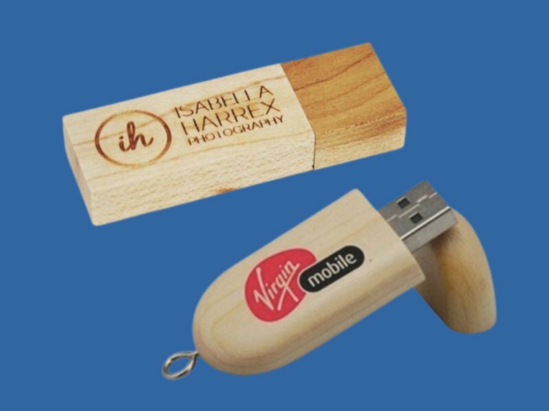In logo lên USB gỗ
