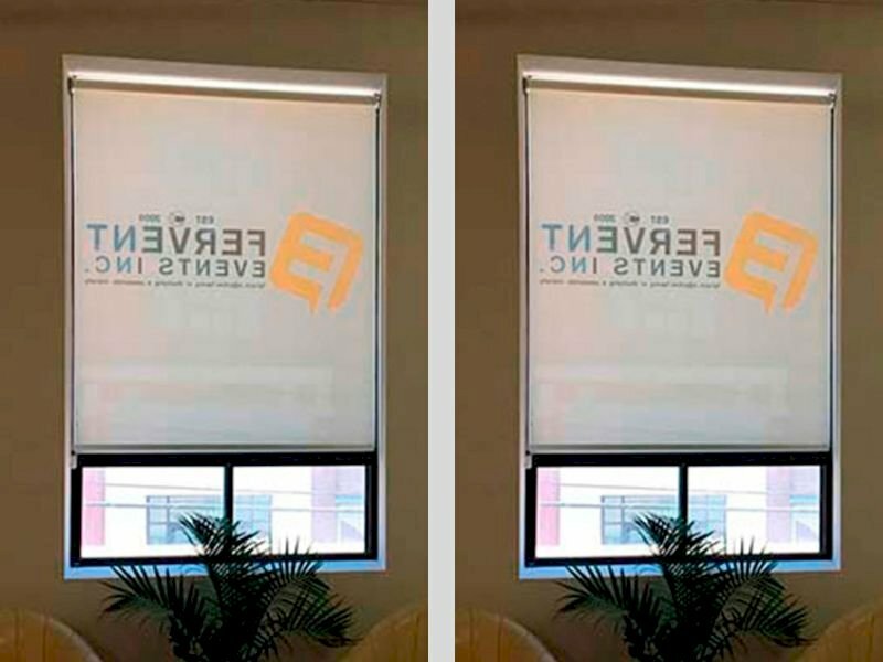 Lợi ích của rèm cuốn in logo công ty, doanh nghiệp