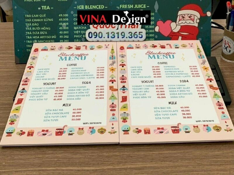Tại sao nên in menu quán cà phê đẹp