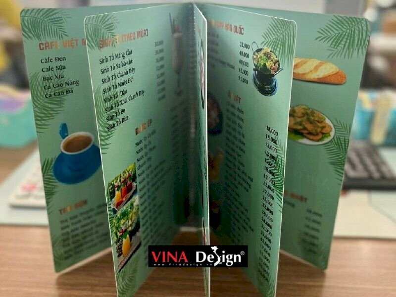 Tại sao nên in menu quán cà phê đẹp