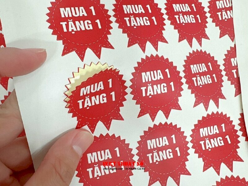 Ứng dụng của in sticker giấy