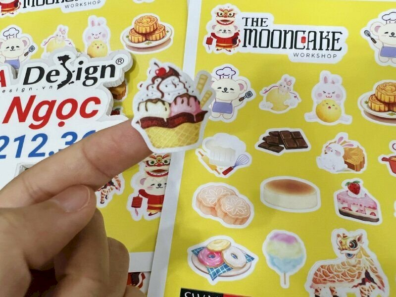 Ứng dụng in sticker lẻ, số lượng ít