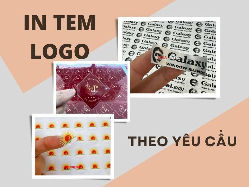 In tem logo theo yêu cầu, đẹp sắc nét, giá rẻ TPHCM