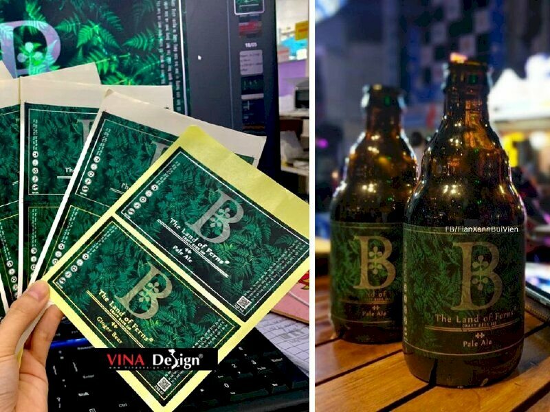 In tem logo dán chai thủy tinh