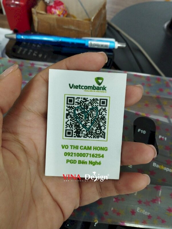 In bảng Mica QR Code quét mã chuyển khoản thanh toán online - VND591