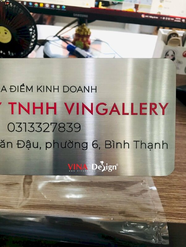 In biển hiệu inox địa điểm kinh doanh công ty doanh nghiệp - VND582