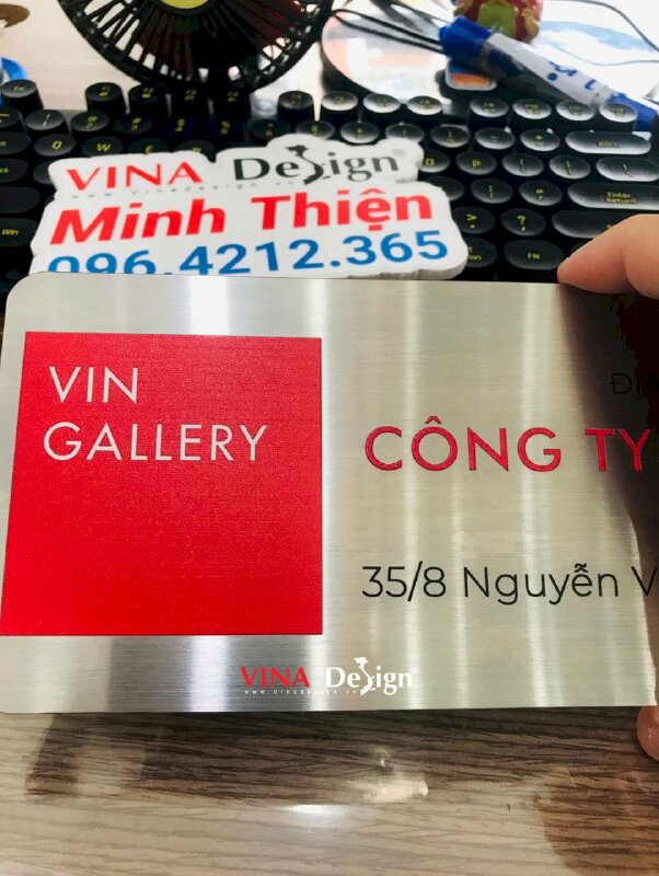 In biển hiệu inox địa điểm kinh doanh công ty doanh nghiệp - VND582