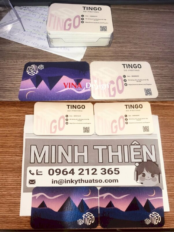 In card visit 2 mặt cho xưởng in 3D Printing, in name card 1 hộp - VND587