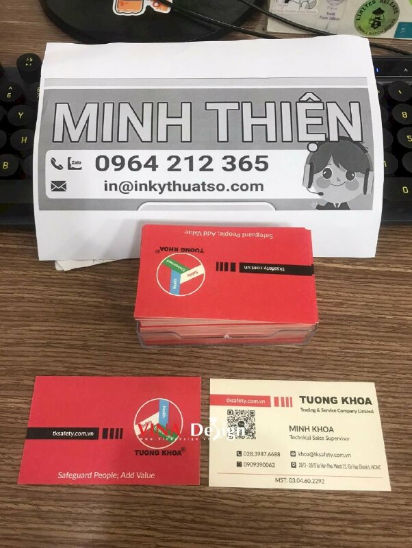 In card visit nhân viên Technical Sales Supervisor Giám sát nhân viên bán hàng kỹ thuật - VND584