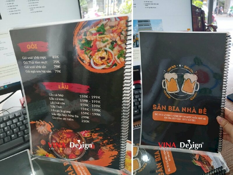 In menu quán ăn, quán nhậu