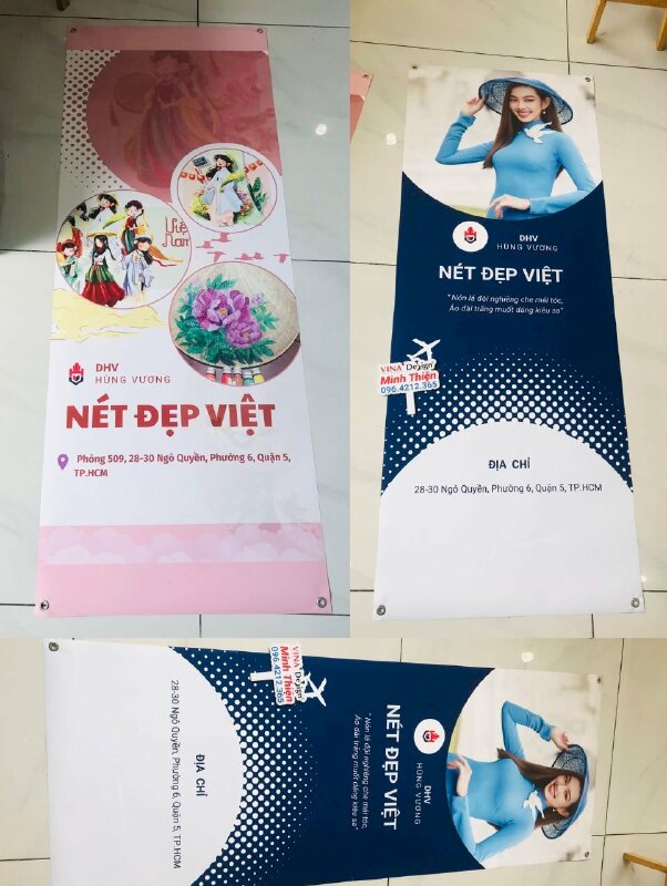 In PP cán mờ làm poster gắn standee, kệ X cho sự kiện tại trường đại học - VND605