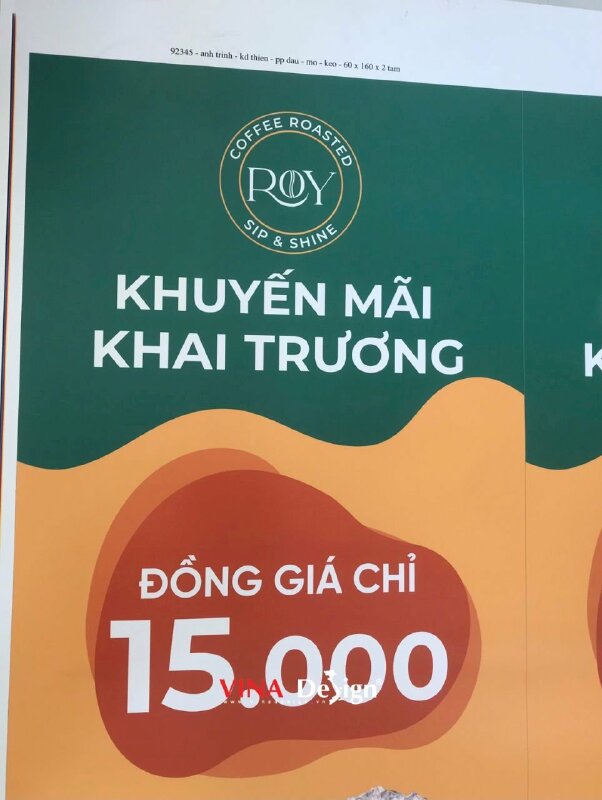 In PP có keo làm poster khai trương quán cafe đồng giá chỉ 15k - VND606