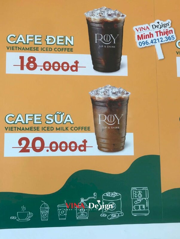 In PP có keo làm poster khai trương quán cafe đồng giá chỉ 15k - VND606