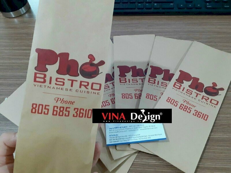 Dịch vụ in túi giấy lấy liền tại Vinadesign
