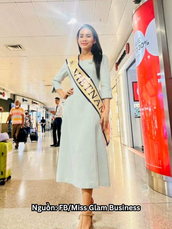 In Sash hoa hậu Hoa hậu Doanh Nhân Quý Phái Sash Miss Glam Business - VND594