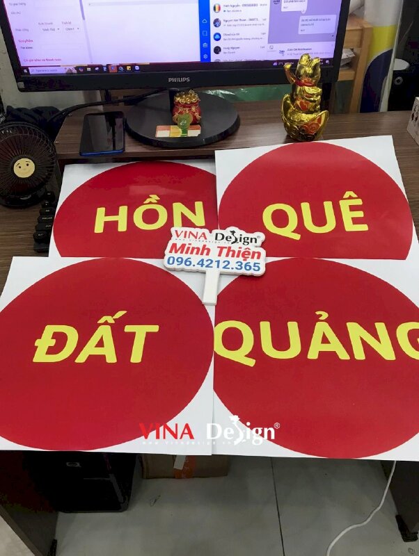 In chữ Decal trang trí khu vực Trò chơi Dân gian, Bịt mắt đập bóng, Hồn quê đất Quảng - VND668