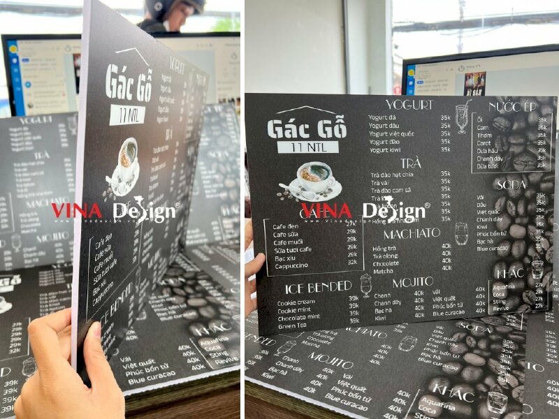 In menu treo tường