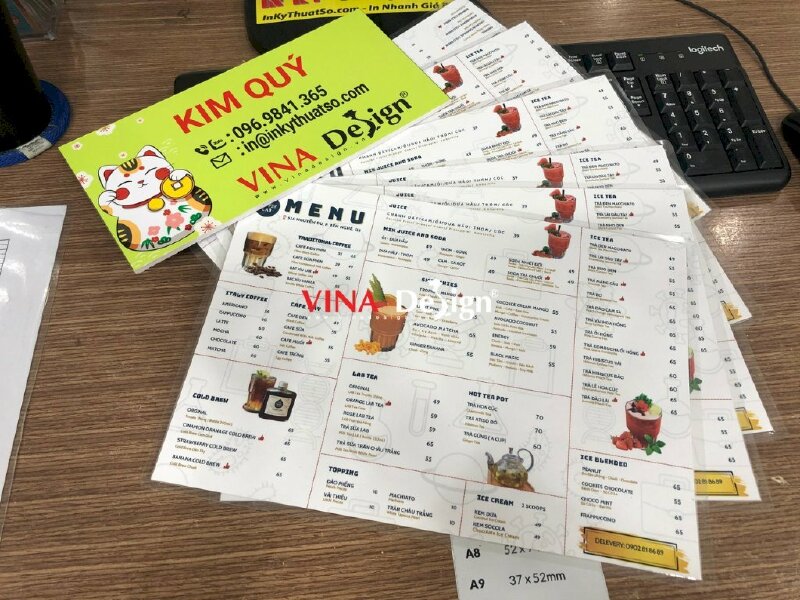 Ưu điểm khi đặt in menu Gò Vấp tại Vinadesign