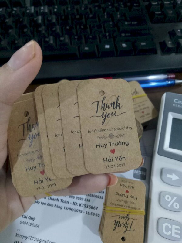 Dịch vụ in tag quần áo quận Gò Vấp