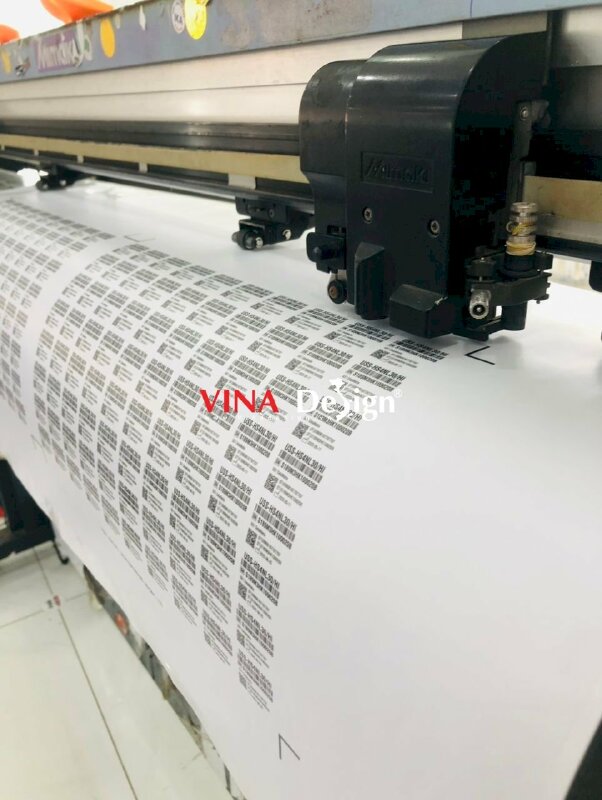 In tem số lượng ít mã vạch Barcode QRcode theo yêu cầu, tem Decal sữa - VND640