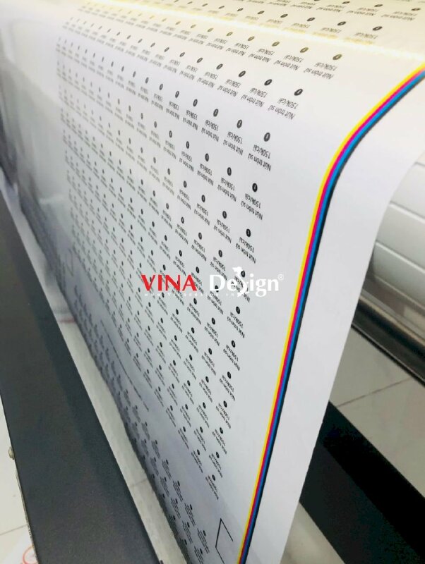 Tem in giá sản phẩm, in Decal dán sản phẩm theo yêu cầu - VND642