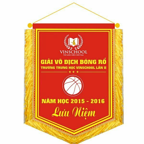 In cờ lưu niệm Quận 5 đẹp, giá rẻ