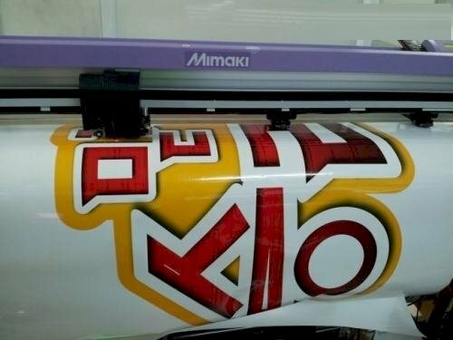 Cắt, bế decal bằng máy Mimaki