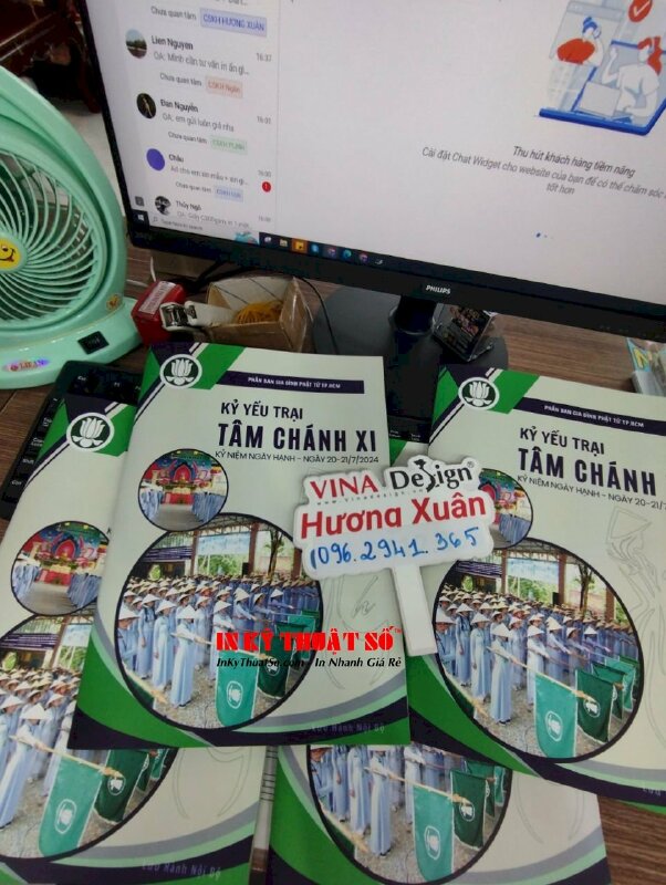 In kỷ yếu trại hè Phật Giáo khổ A4 lưu hành nội bộ - VND699