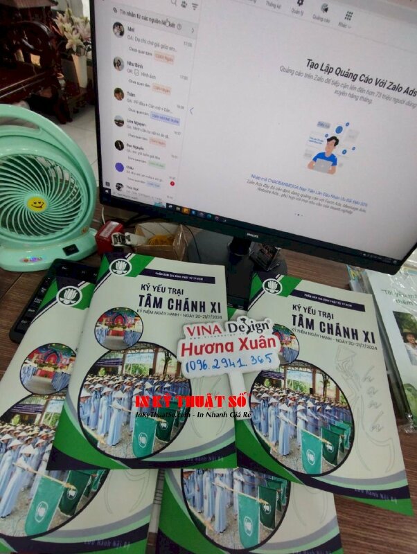 In kỷ yếu trại hè Phật Giáo khổ A4 lưu hành nội bộ - VND699