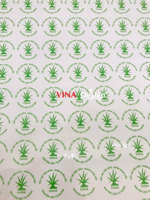 In logo Decal sữa, logo sản phẩm thảo dược thiên nhiên cho nuôi trồng thủy sản - VND704