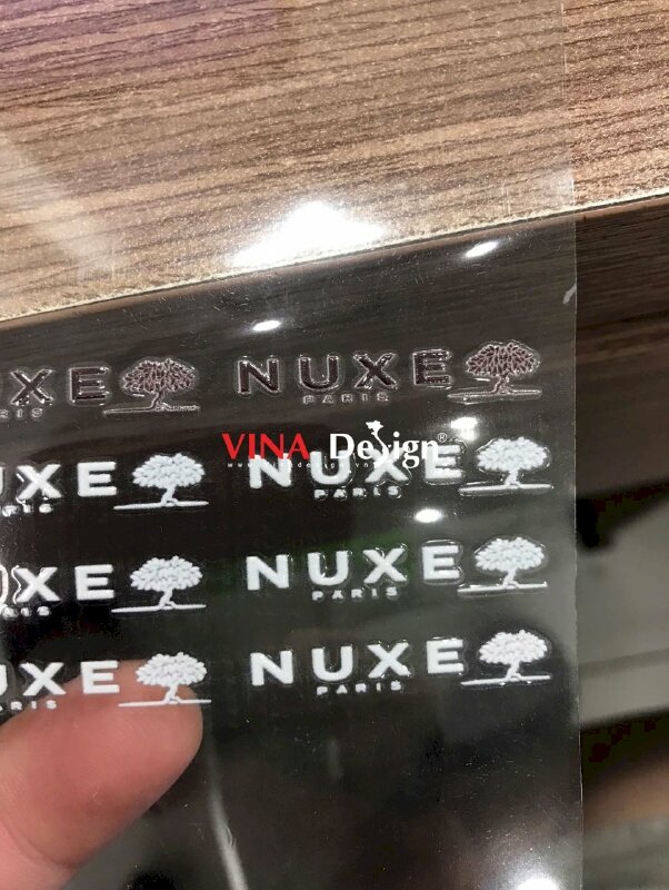 In nhãn UV DTF hàng mỹ phẩm, tem nhãn logo UV DTF theo yêu cầu - VND749