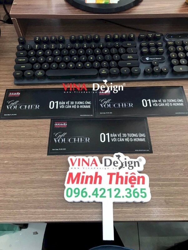 In nhanh Voucher quà tặng bản vẽ 3D thi công hoàn thiện nội thất - VND714