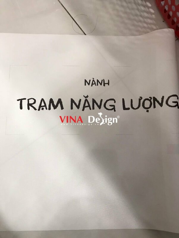 In tên thức uống và thông điệp truyền tải, in chữ trên vải Canvas trang trí quán - VND729