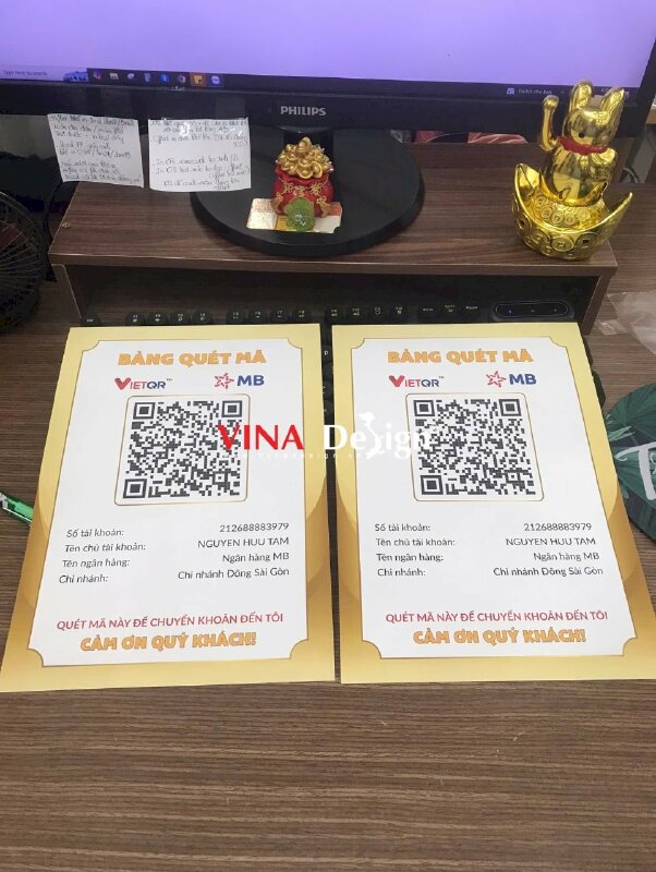 In tờ bảng giá dịch vụ Beauty & Spa gắn standee mica để bàn khổ A5 - VND771