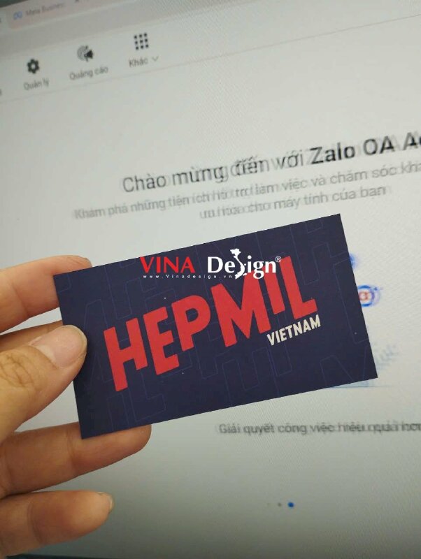 In card visit lấy liền chức danh Livestream Operation Manager & Senior BD cho Social Agency - VND797