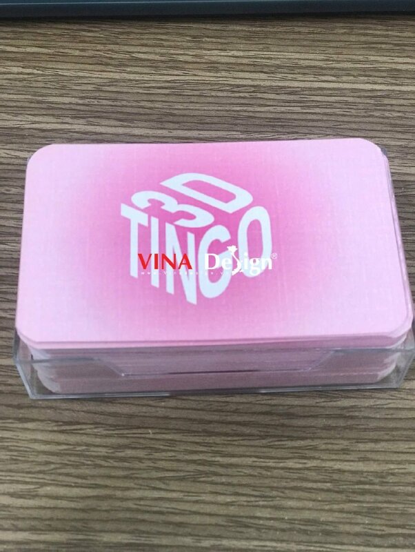 In name card giấy mỹ thuật K08 cho công ty in ấn 3D, name card bo góc - VND813