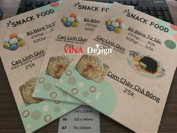 Menu in PP bồi Format