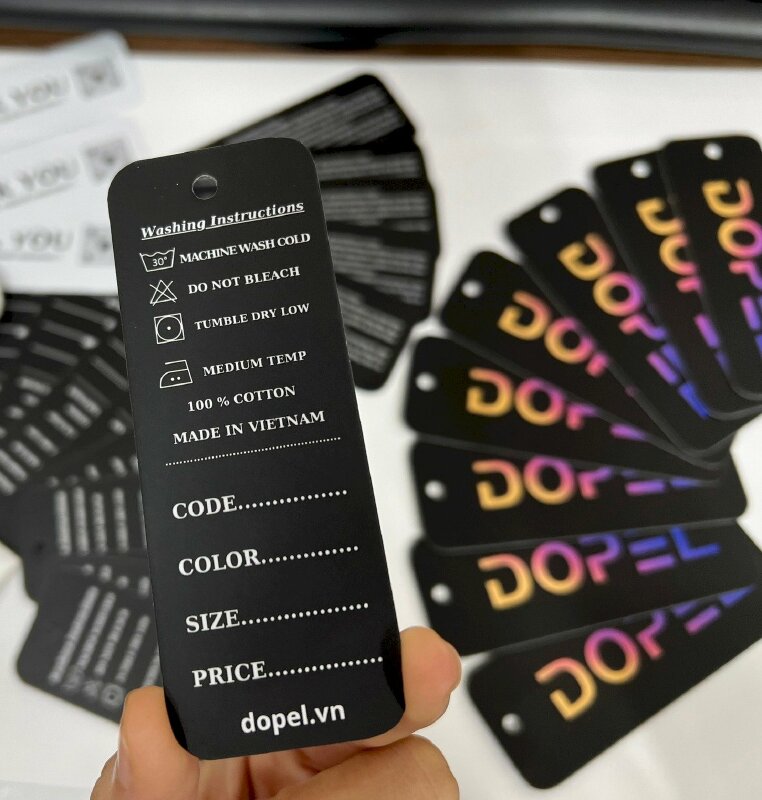 Nhu cầu đặt in tag quần áo quận Phú Nhuận