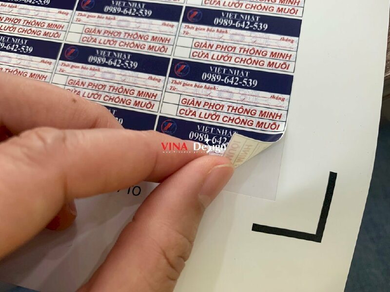 Dịch vụ in tem bảo hành quận Phú Nhuận