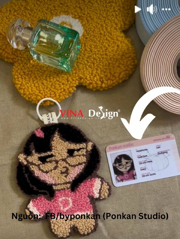 In thẻ nhựa làm ID card với ảnh và thông tin nhân vật cho sự kiện Bag Charm Chibi Workshop - VND799