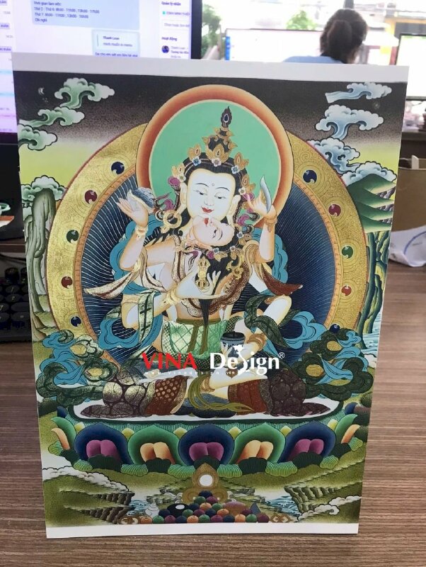 In standee Formex tranh Vajra Satwa Thangka Đức Kim Cang Tát Đỏa - VND764