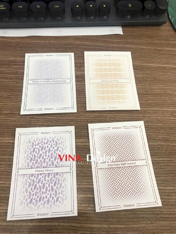 In thẻ bài Tarot 56 lá theo yêu cầu, in giấy C300gsm, nhận in lẻ 1 bộ set bài Tarot - VND756