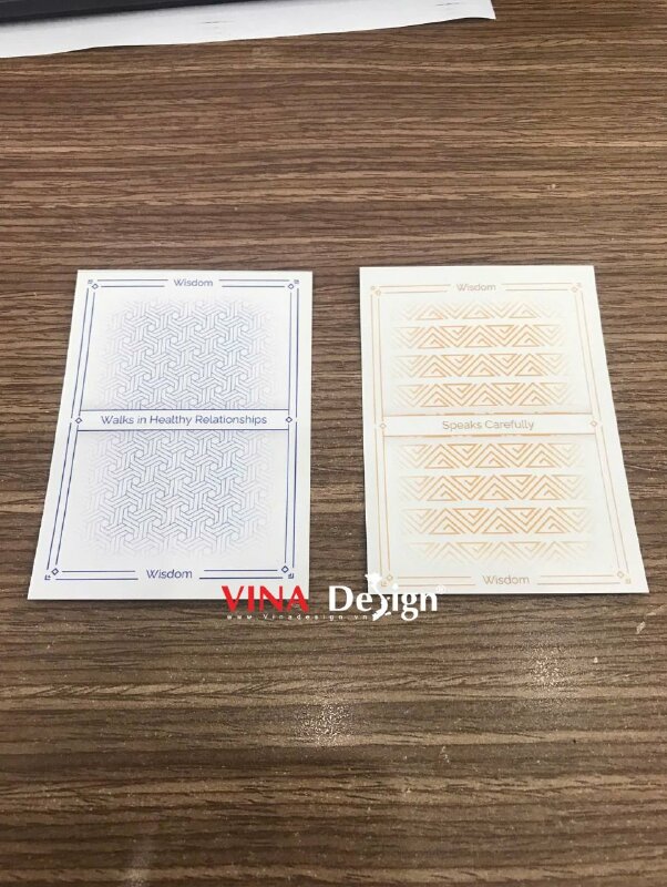 In thẻ bài Tarot 56 lá theo yêu cầu, in giấy C300gsm, nhận in lẻ 1 bộ set bài Tarot - VND756