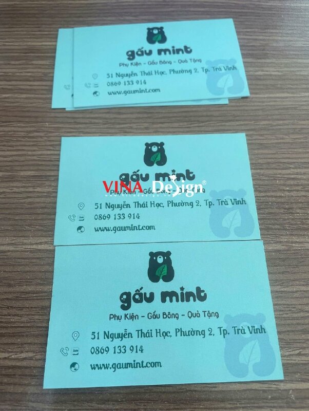 In Card Offset giá rẻ, card visit cho shop phụ kiện, gấu bông, quà tặng, hàng gửi đi Trà Vinh từ TPHCM - VND824