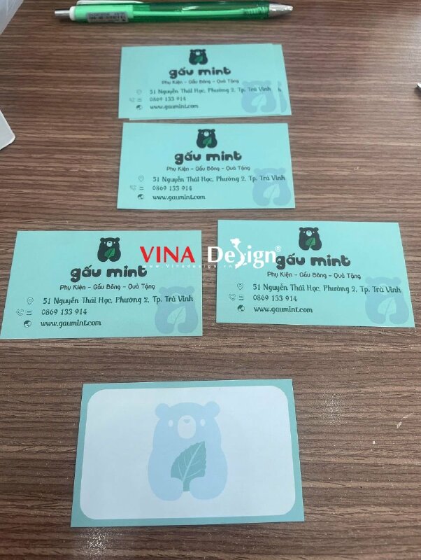 In Card Offset giá rẻ, card visit cho shop phụ kiện, gấu bông, quà tặng, hàng gửi đi Trà Vinh từ TPHCM - VND824