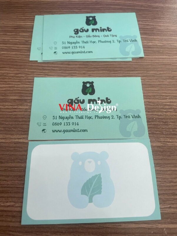 In Card Offset giá rẻ, card visit cho shop phụ kiện, gấu bông, quà tặng, hàng gửi đi Trà Vinh từ TPHCM - VND824