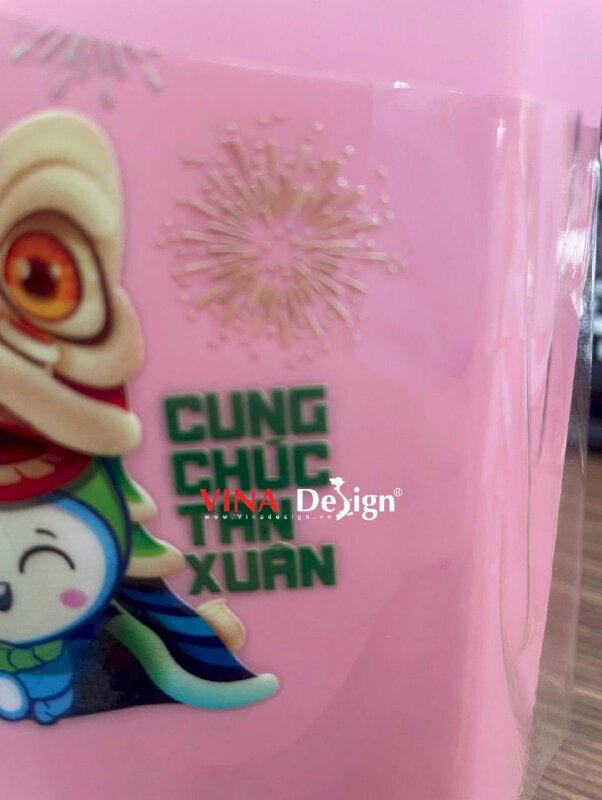 In sticker logo DTF hình linh vật Cung chúc tân Xuân, in DTF khổ A4 1 tờ - VND838