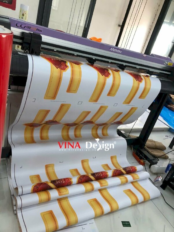 In tem nhãn Decal sữa dán giỏ quà Tết, hộp quà Tết - VND831