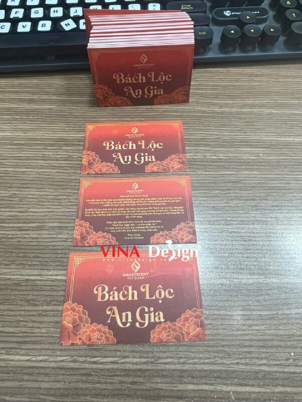 In thiệp cảm ơn, tri ân khách hàng gửi kèm quà Tết - VND830